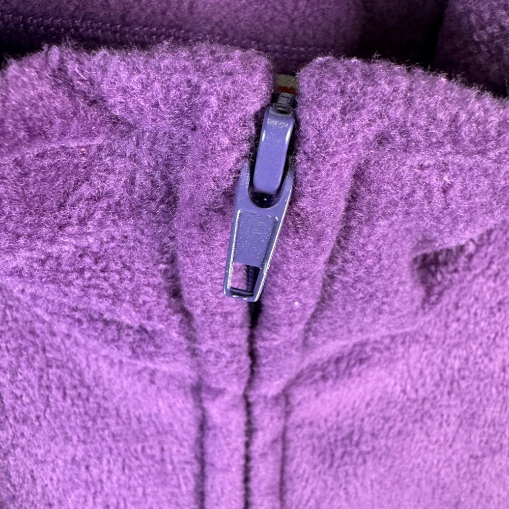 Tipsy Fleece Vest Mens XL Purple Montana Mountain Full Zip Made in USA - Picture 4 of 9
